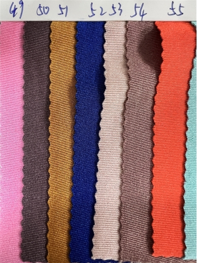 DG-BT recycled polyester glossy Lycra Composition: 82% recycled polyester 18% spandex Weight: 180g/㎡ detail view-4